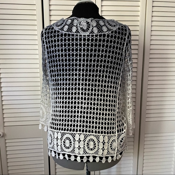 Lace Ombré Open front top by Lana Lee XL - Picture 5 of 8